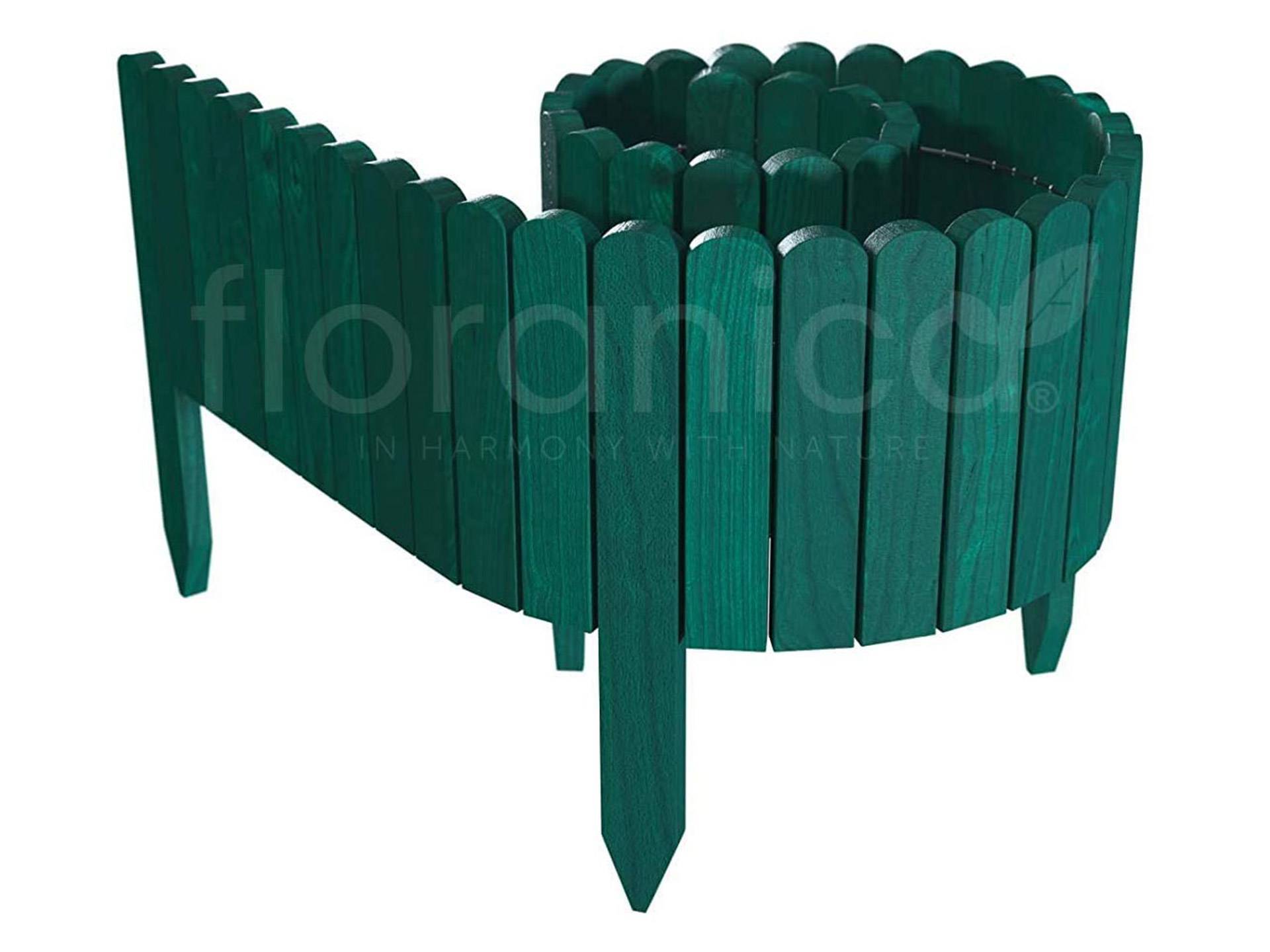 Clôture pour enclos tortue terrestre en pin teinté en vert Floranica  deuxième