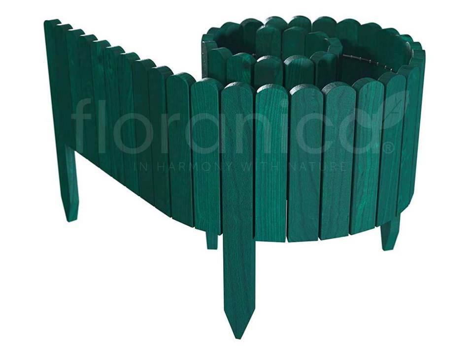 Clôture pour enclos tortue terrestre en pin teinté en vert Floranica 