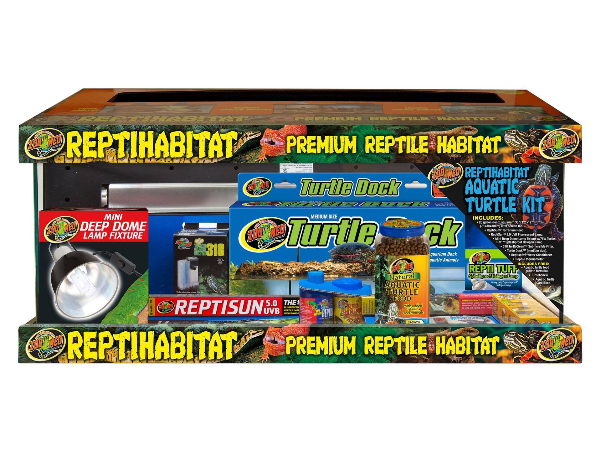 Kit complet aquarium tortue d'eau 68 litres Zoo Med neuvième