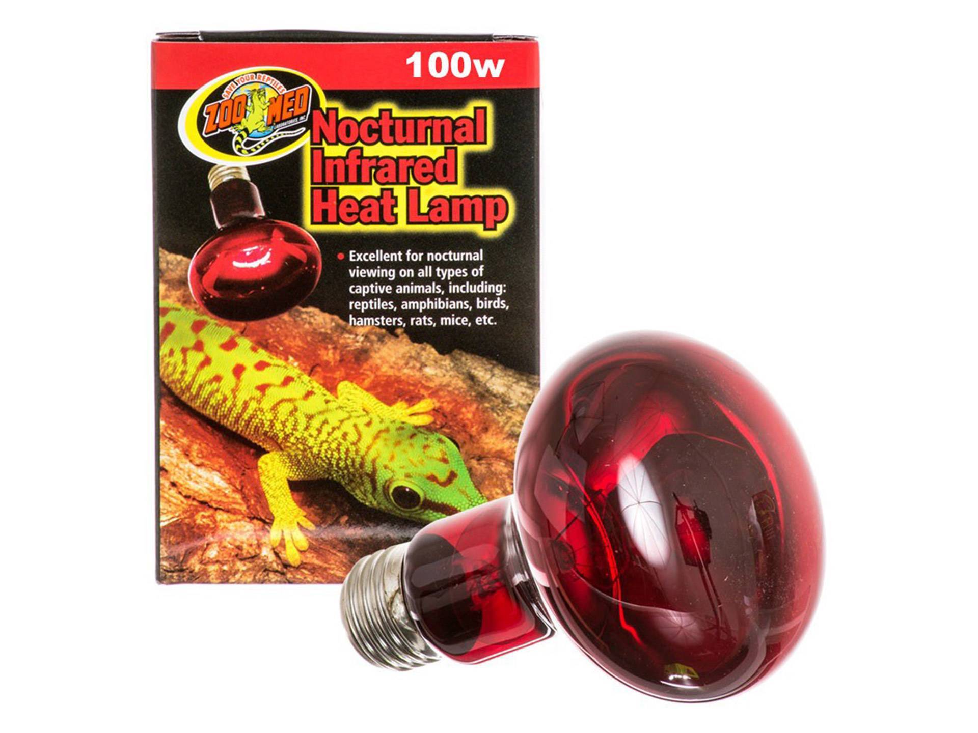 Lampe infrarouge pour reptile 100 watts Zoo Med première