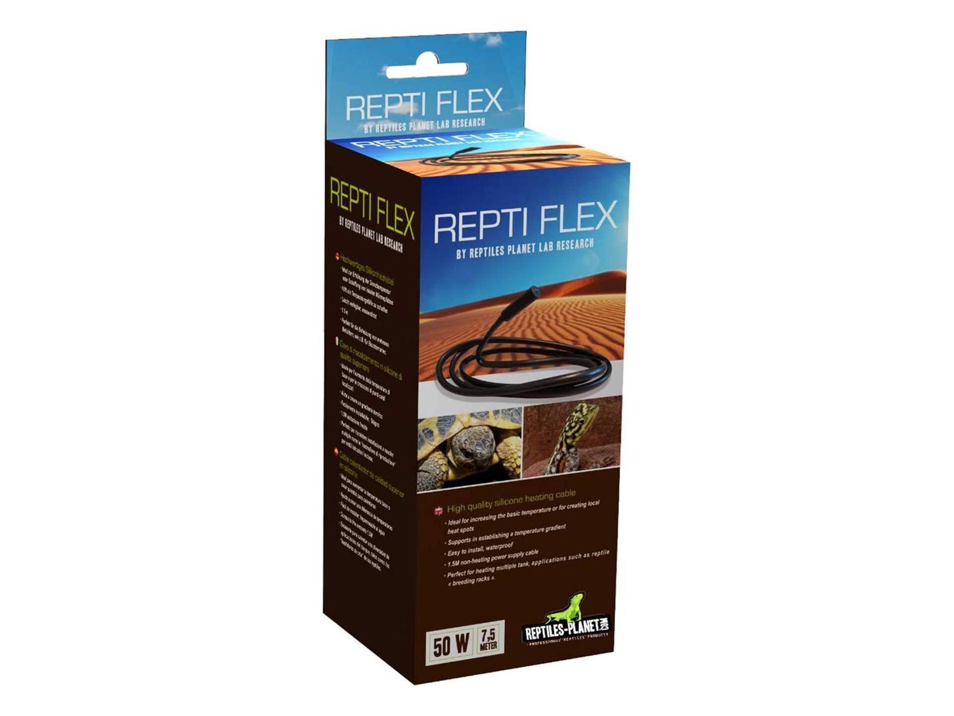 Câble chauffant terrarium 7.5 mètres 50 watts Reptiles Planet Repti Flex huitième