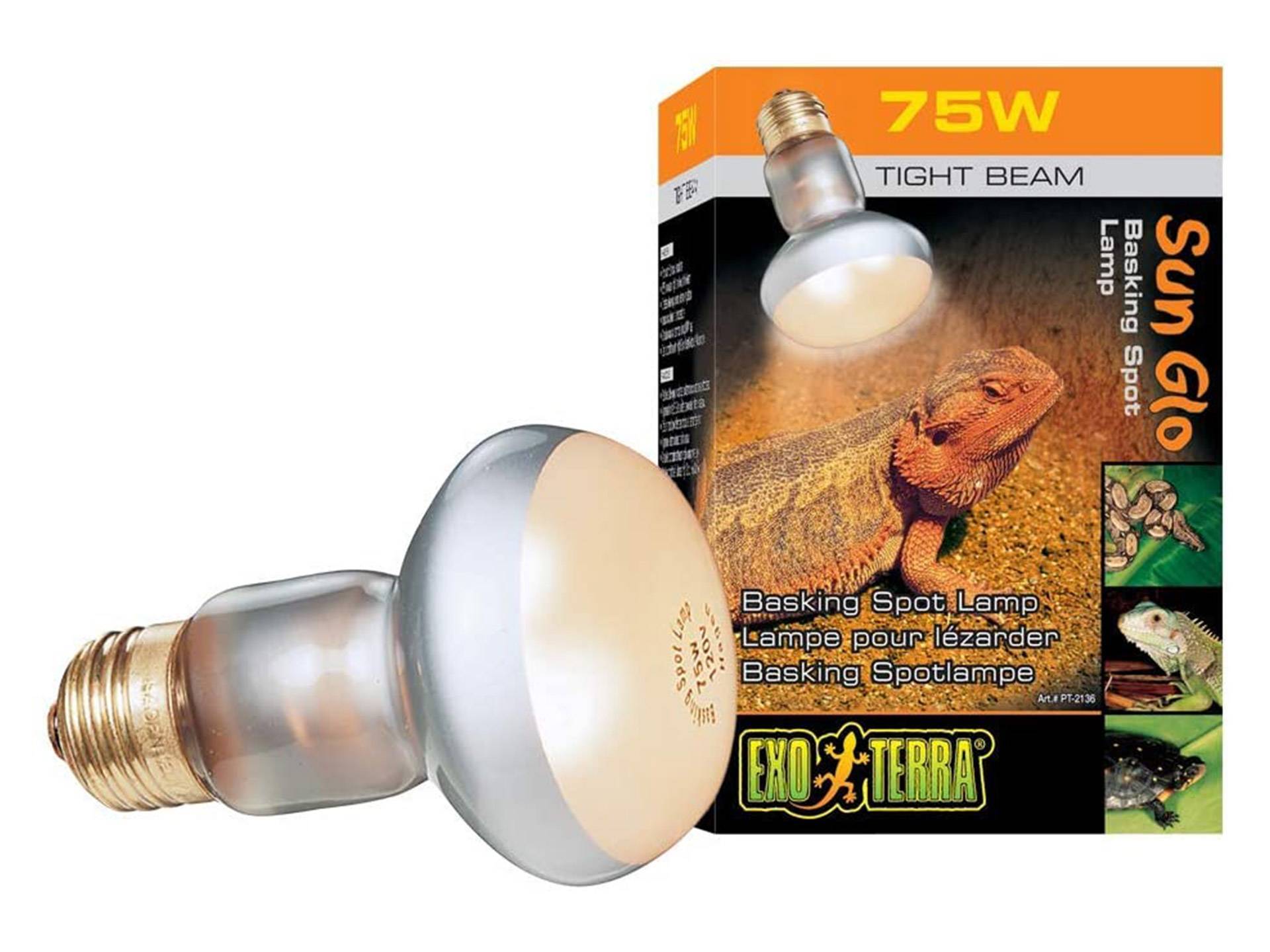 Lampe chauffante pour terrarium tortue 75 watts Exo Terra Intense Spot troisième