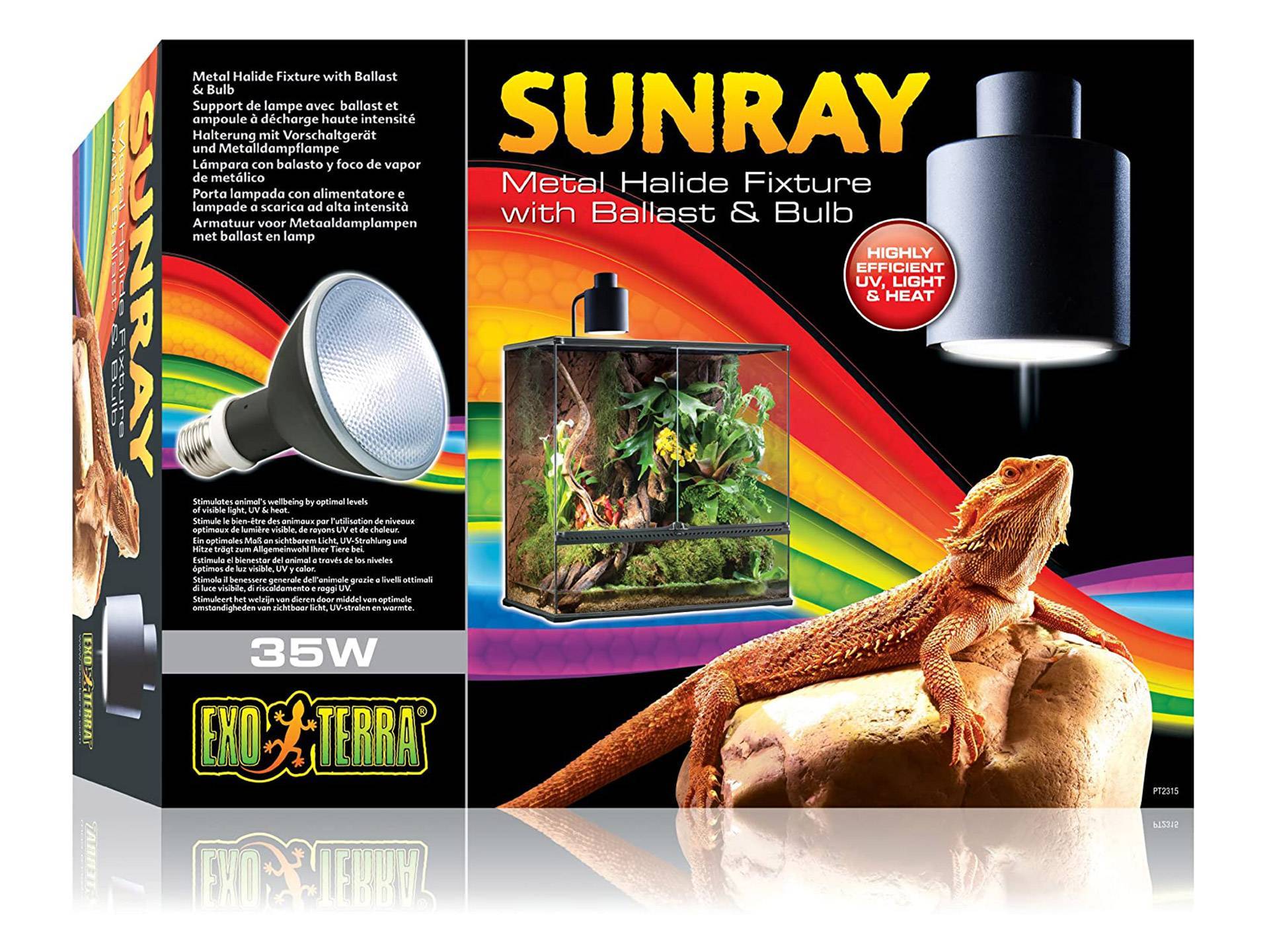 Ballast lampe à halogénure pour tortue 35 watts Exo Terra première