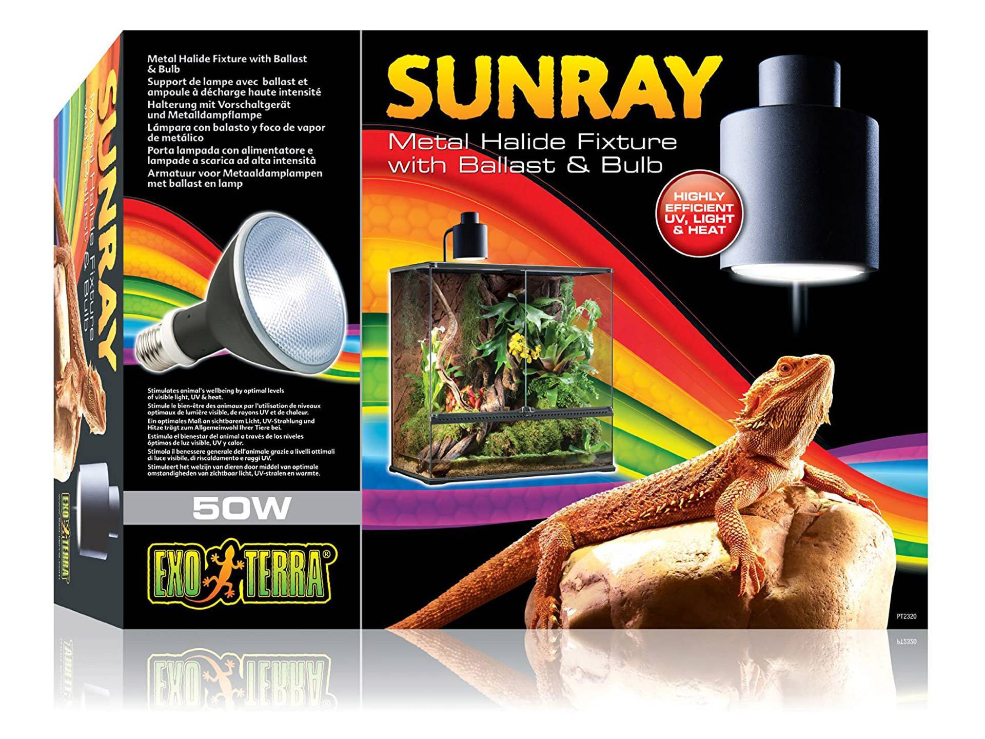 Ballast lampe à halogénure pour reptile 50 watts Exo Terra  première
