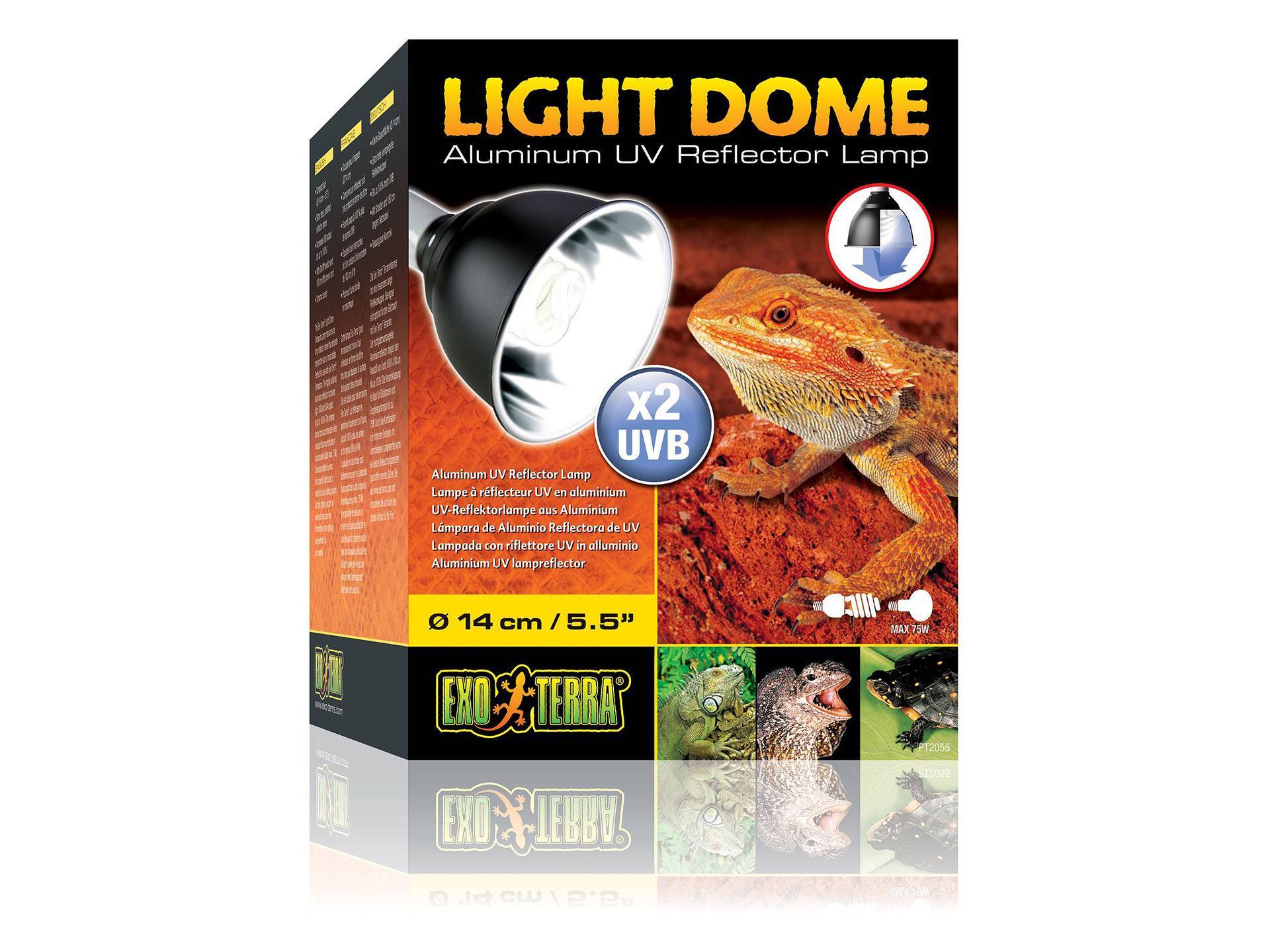 Support pour lampe terrarium 75 watts Exo Terra Light Dome cinquième