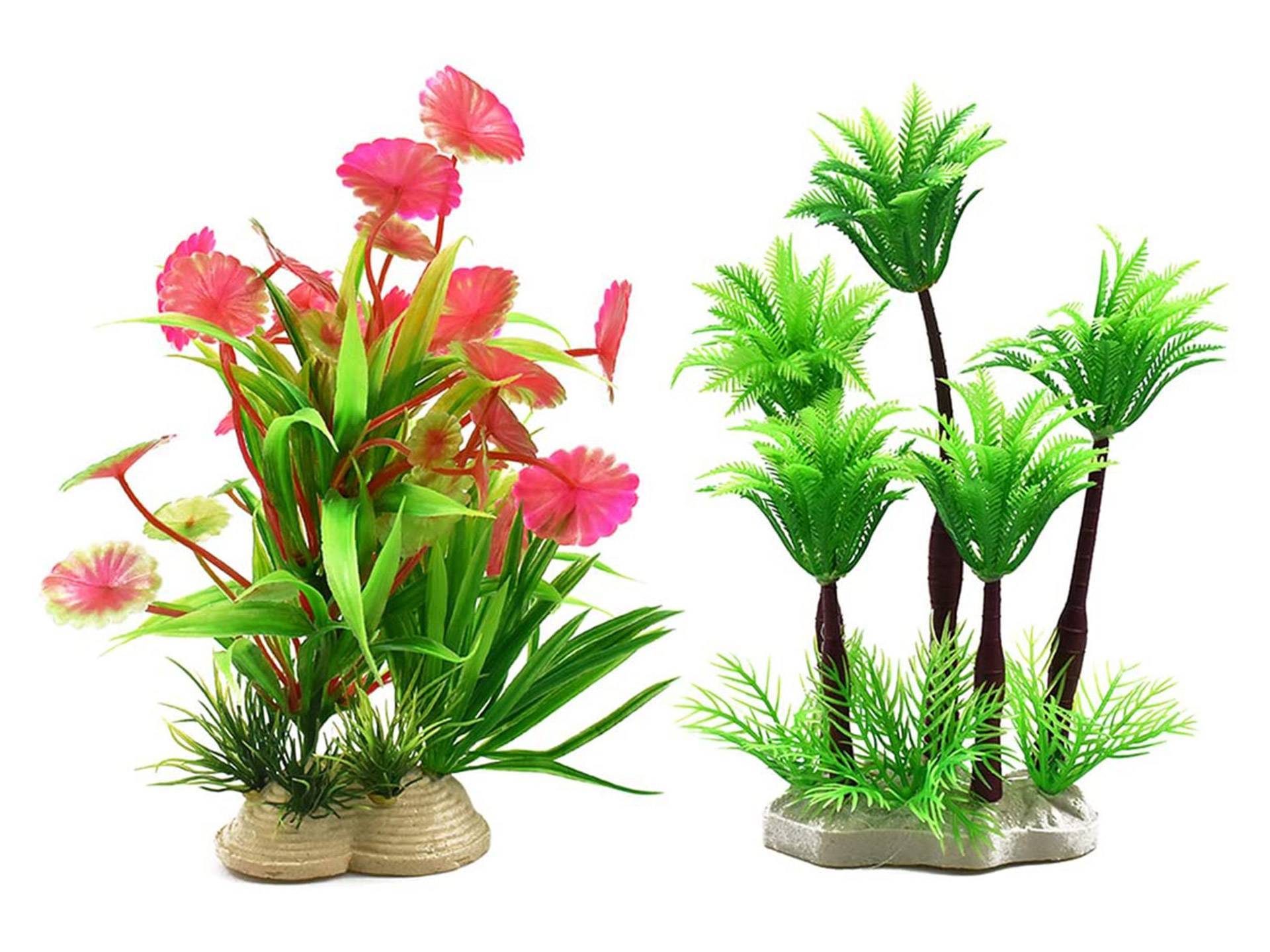 Lot de 3 plantes d'aquarium en plastique Dokpav deuxième