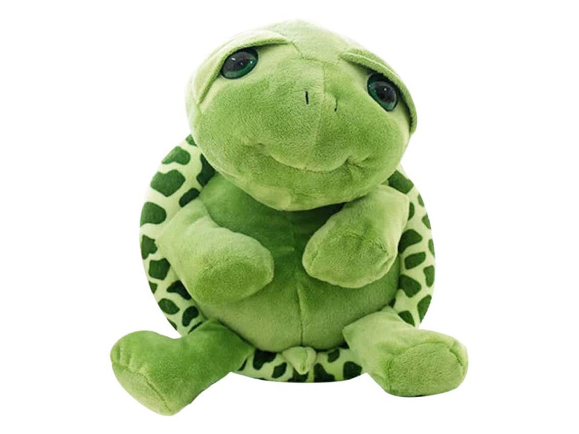 Peluche tortue verte avec gros yeux Toyvian troisième