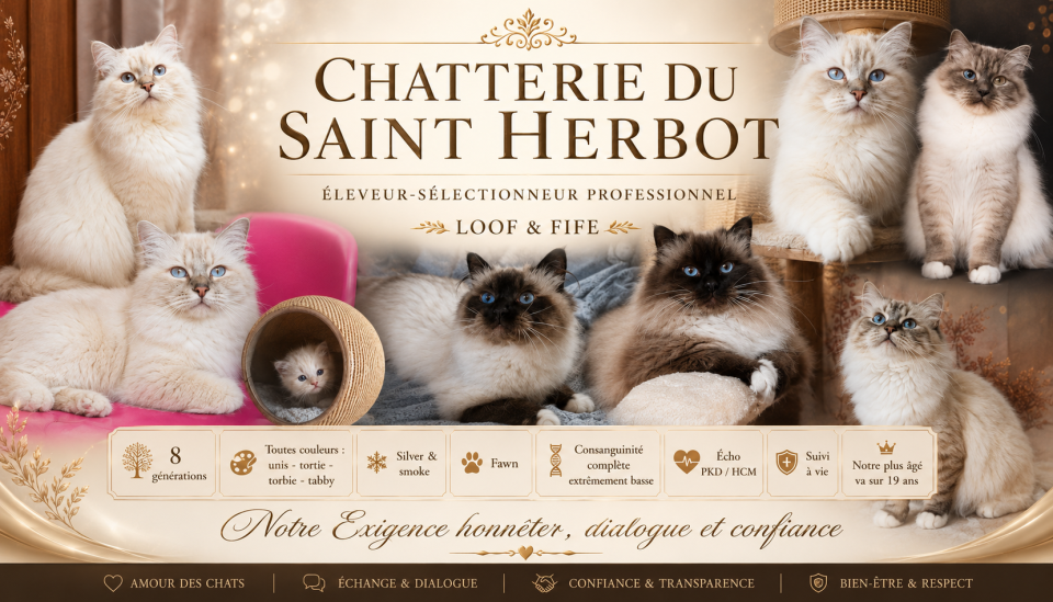 Adultes sacré de birmanie loof & fife deplacement ok partout